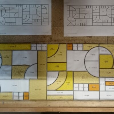 ontwerp voor glas in lood raam